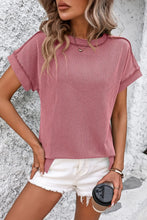 Load image into Gallery viewer, Everyday Essential Round Neck Textured Top
