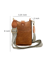 Load image into Gallery viewer, Coffee Leather Crossbody Bag

