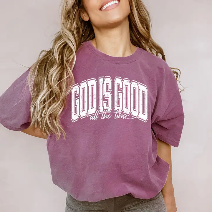 God Is Good Berry Tee