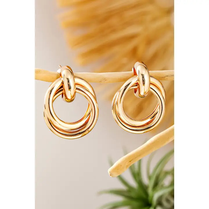 Gold Circles Earrings