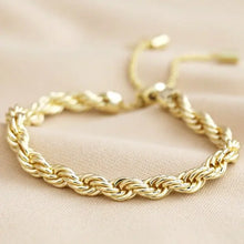 Load image into Gallery viewer, Gold Elegant Rope Bracelet
