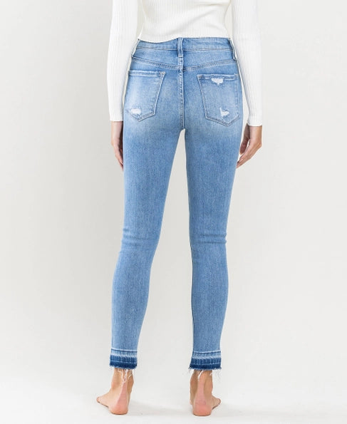 Haylie High Rise Crop Skinny Vervet Jean