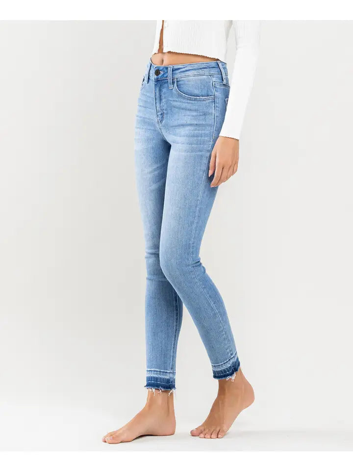 Haylie High Rise Crop Skinny Vervet Jean