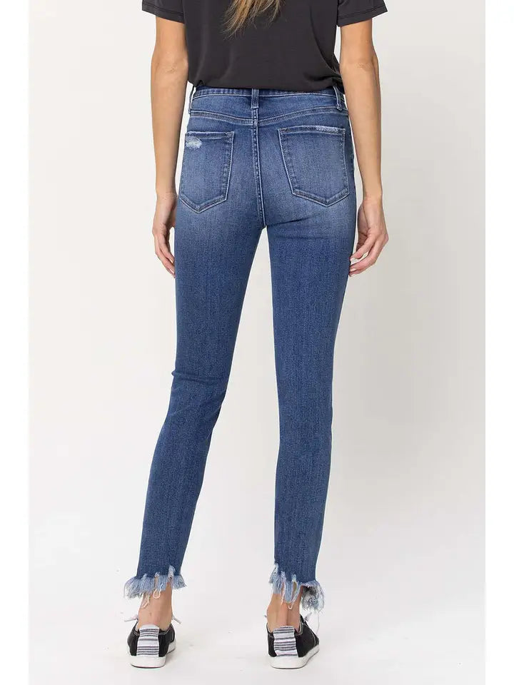 Haylie High Rise Crop Skinny Vervet Jean