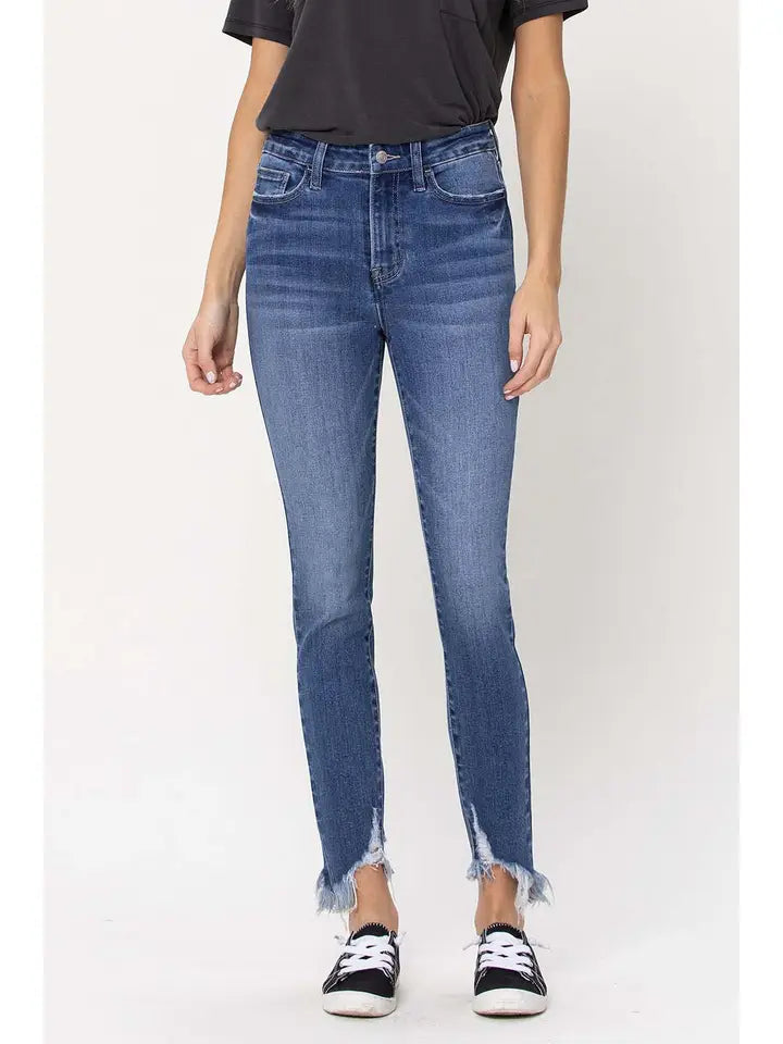 Haylie High Rise Crop Skinny Vervet Jean