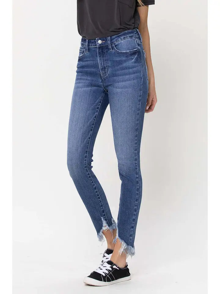 Haylie High Rise Crop Skinny Vervet Jean