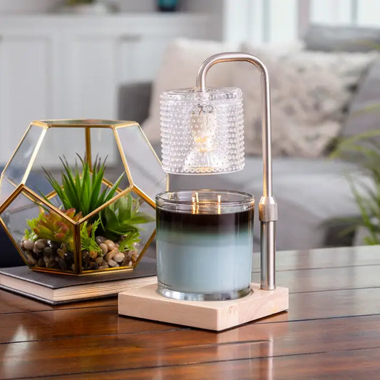 Hobnail Candle Warmer - Silver