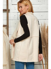Load image into Gallery viewer, Ivory Boucle Collar Vest
