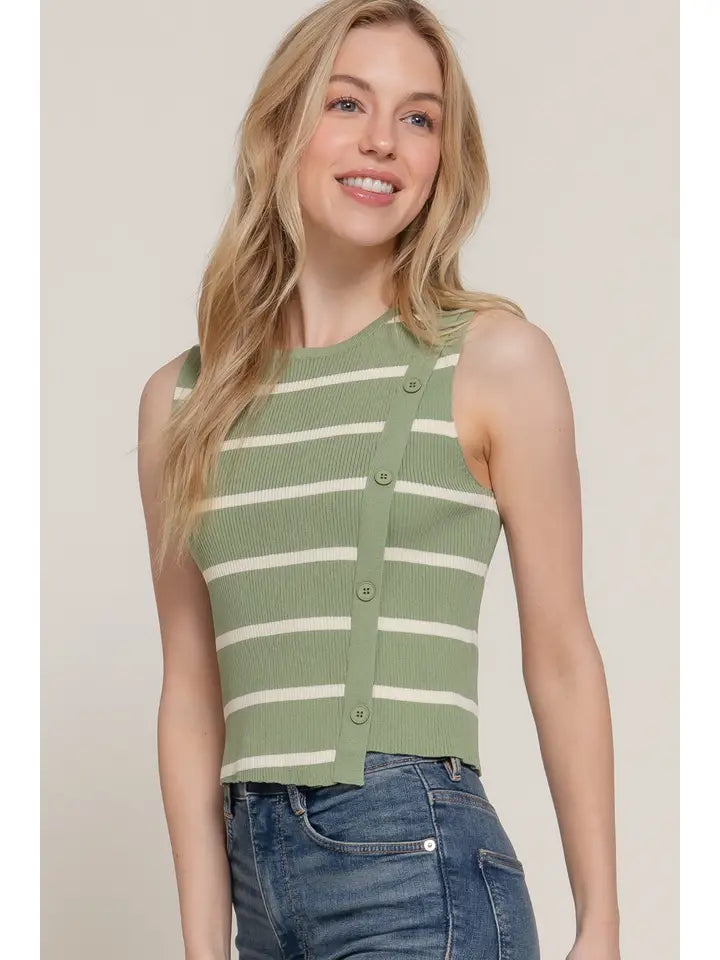 Lindsey Sleeveless Spring Sweater