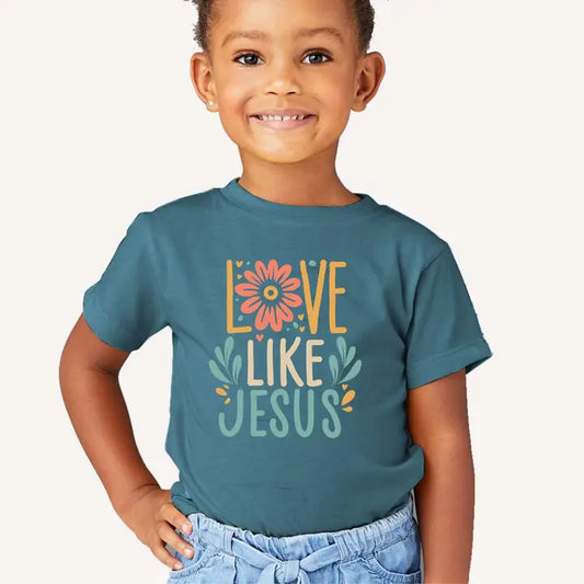Girls Love Like Jesus Tee - Deep Teal