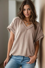 Load image into Gallery viewer, Everyday Essential V Neck Textured Top
