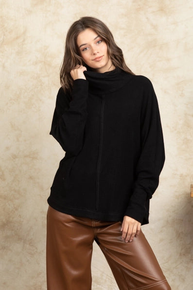 Kelsey Dolman Sleeve Oversized Tunic Top