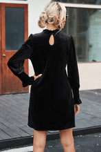 Load image into Gallery viewer, Own The Night Black Velvet Dress
