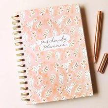 Load image into Gallery viewer, Pink Floral Positivity Planner
