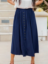 Load image into Gallery viewer, Reed Pleated Midi Skirt
