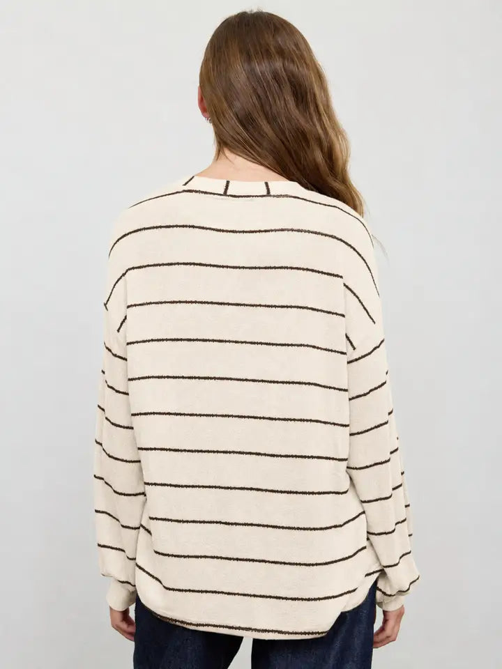 Relaxed Long Sleeve Knit Top