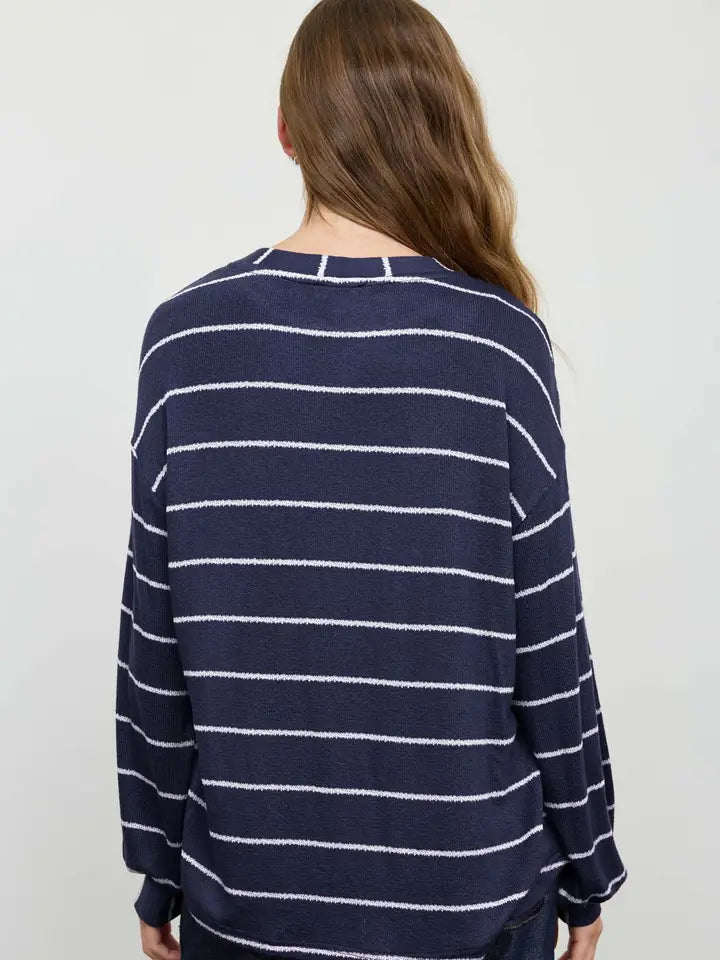 Relaxed Long Sleeve Knit Top
