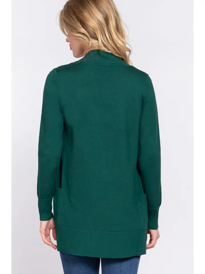 Ria Rib Banded Cardigan