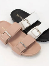 Load image into Gallery viewer, Rouge Double Buckle Slide Sandal - Blush
