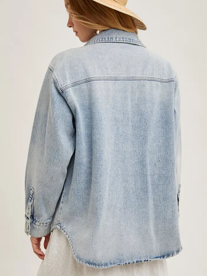 Say Yes Denim Jacket - Light Wash