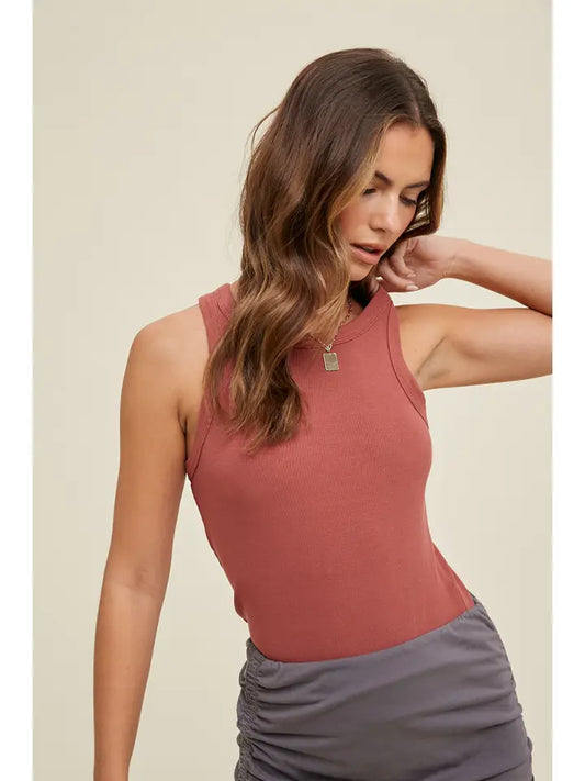 Ribbed Tank Top - Sienna
