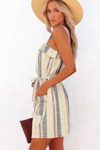 Load image into Gallery viewer, Stripe Belted Mini Dress
