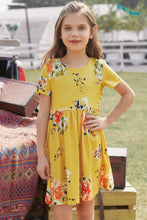 Load image into Gallery viewer, Girl Sunshine Floral Dress
