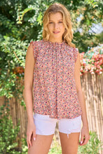 Load image into Gallery viewer, Taupe Floral Tank
