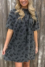 Load image into Gallery viewer, Vintage Leopard Tshirt Dress

