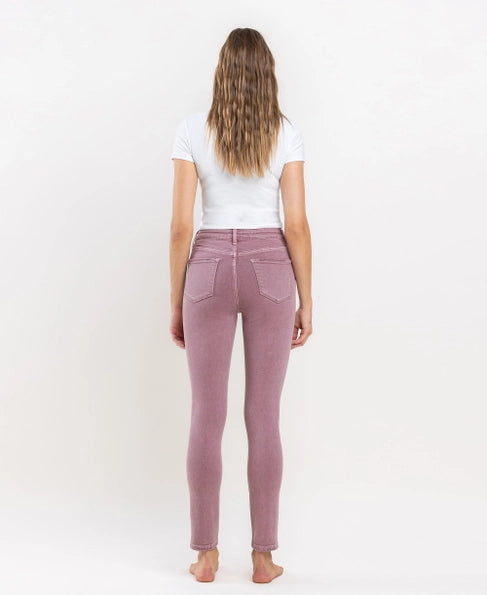 Haylie Wistful Muave High Rise Vervet Skinny Jean