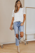 Load image into Gallery viewer, White Lace Crochet Top - Curvy
