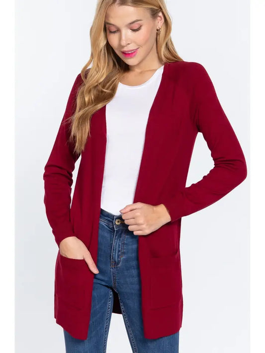 Tammy Raglan Sleeve Pocket Cardigan