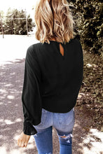 Load image into Gallery viewer, Black Bubble Long Sleeve Top

