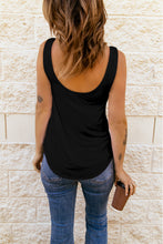 Load image into Gallery viewer, Black Front Cross Tank Top
