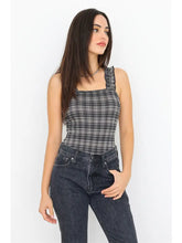 Load image into Gallery viewer, Black Plaid Bodysuit
