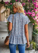 Load image into Gallery viewer, Floral Peplum Blouse
