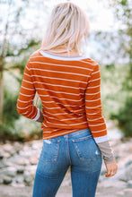 Load image into Gallery viewer, Burnt Orange Striped Long Sleeve
