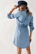Load image into Gallery viewer, Light Blue Denim Tunic Dress
