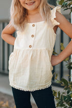 Load image into Gallery viewer, Girl Apricot Peplum Top
