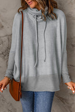 Load image into Gallery viewer, Gray Cowl Neck Dolman Sleeve Pullover
