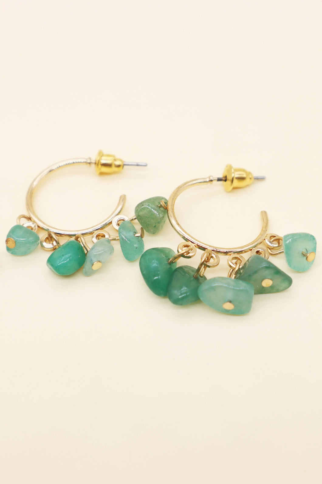 Green Stone Sweet Earrings