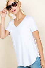 Load image into Gallery viewer, White V Neck Tee
