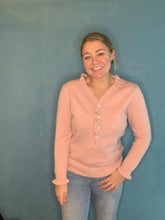 Load image into Gallery viewer, Blush Ruffled Sweater Top
