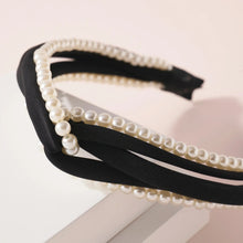 Load image into Gallery viewer, White Pearl Knotted Headband
