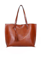 Load image into Gallery viewer, Brown Faux Leather Handbag
