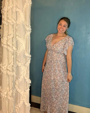 Load image into Gallery viewer, Taupe Floral Maxi Dress
