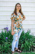 Load image into Gallery viewer, Ivory Floral Tunic Top
