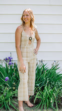 Load image into Gallery viewer, Mustard Checkered Jumpsuit
