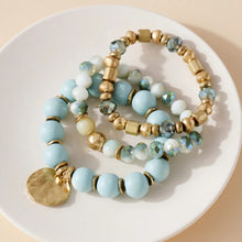 Load image into Gallery viewer, Stone Metal Beads Charm Bracelet
