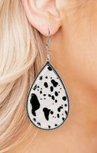 Load image into Gallery viewer, Cow Print Western Drop Earring

